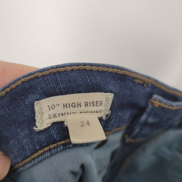 Madewell Hayes Wash 10" High Riser Skinny Skinny Jeans 24 - Picture 8 of 9